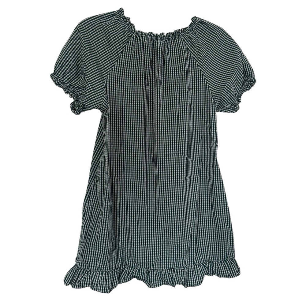 Hill House Katherine Nap Dress XS Green Checkered Cottagecore - Picture 5 of 8
